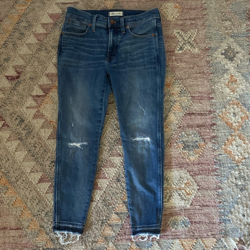 Madewell 9” high rise skinny jeans